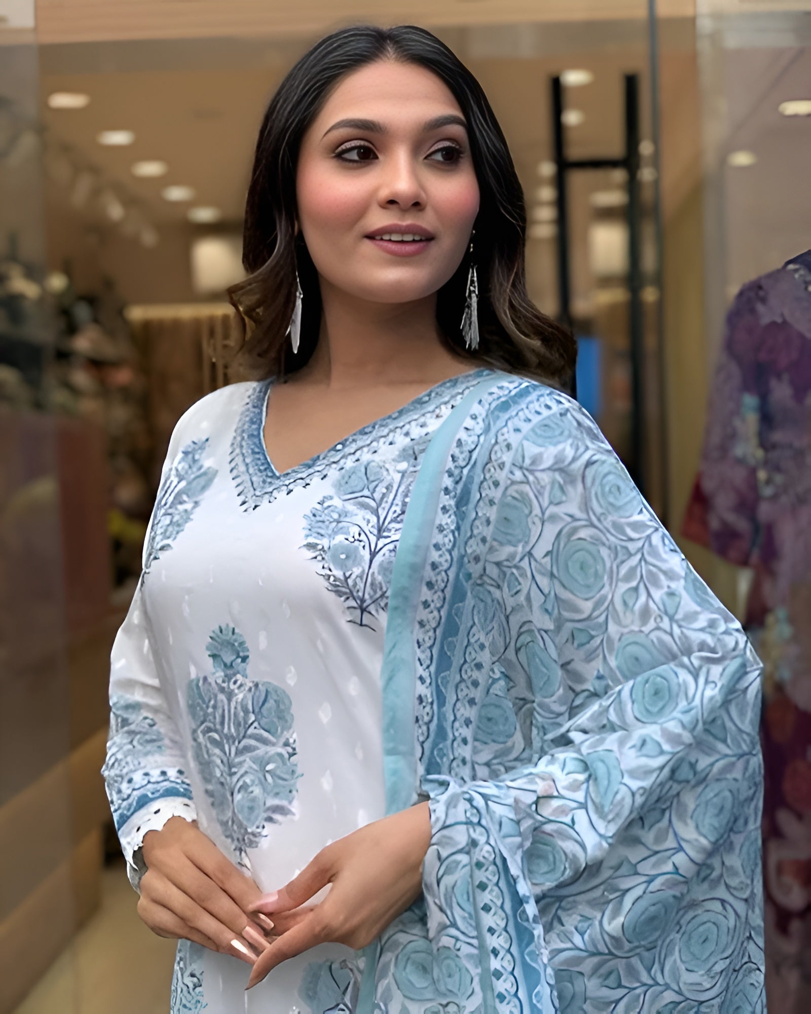 Women Printed Kurta and Pant Set with Dupatta | Ethnic Wear